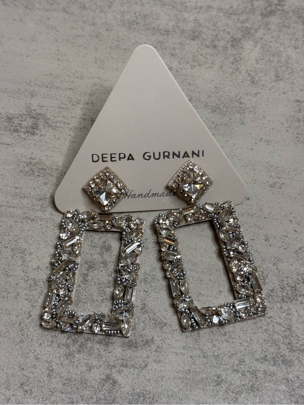 Deepa Gurnani Avalon Crystal Beaded Statement Earrings